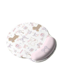 マウスパッド レディース 女性用 かわいい 厚手 リストレスト 一体型 パソコン 周辺機器 疲労軽減 滑り止め付き キーボード 手首 クッション オフィス デスクワーク