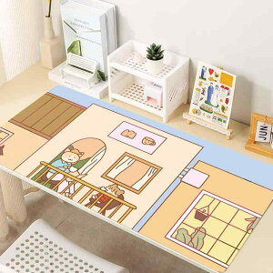 マウスパッド かわいい 手描き 簡筆画 超大型 ゲーミング デスクマット 天然ゴム 防滑 800*300mm 900*400mm