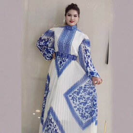 ワンピース レディース プリーツ ロング A字 体型カバー ポリエステル 切り替え ボタン 半袖 長袖 カジュアル 通勤 通学 旅行 リゾート 20代 30代 40代 大人 ママ 青 カーキ 緑 春 夏