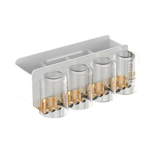 歯ブラシスタンド 洗面所収納 壁掛け式 歯ブラシホルダー コップ付き ???? 電動歯ブラシ対応 防塵 防湿 水切り 穴あけ不要 ブラック ホワイト グレー