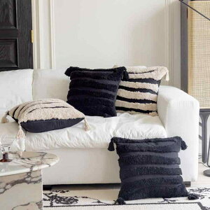 �N�b�V�����J�o�[ �k���X�^�C�� �􉽊w�͗l �X�g���C�v�� �\�t�@ �֎q �ԗp ���z ���l�� �|���G�X�e�� �u���b�N�n 45×45cm ���r���O �z�e�� ���h �C���e���A