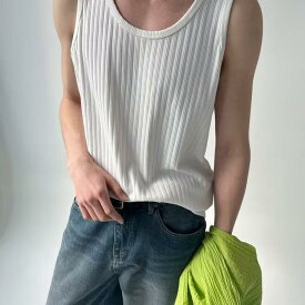 ベスト メンズ 春夏 ノースリーブ トップス タンク トップ 無地 カジュアル 韓流 シンプル ゆったり ストレート 個性 おしゃれ 爽やか 通勤 通学 普段使い アウトドア