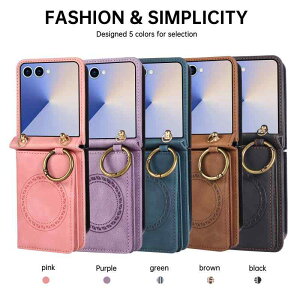 X}zP[X Samsung Z Flip7 6 5 4 3p U[P[X ԍڃz_[Ή COt ΂߂ V_[ Xgbvt ϏՌ یJo[ ubN sN u[ p[v uE