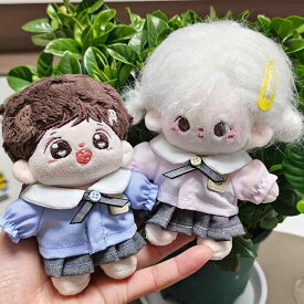 ぬいぐるみ用着せ替え服 子供用幼稚園制服セット ドール服 10cm ぬいぐるみ用服 かわいい人形用服 ピンク ブルー