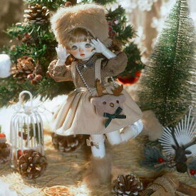 ドール服 30cm BJD 人形 鬼ママ レトロ ガーリー ロリータ ワンピース