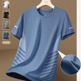 Tシャツ メンズ 半袖 スポーツ 吸汗 速乾 メッシュ 伸縮性 普段使い アウトドア カジュアル トップス