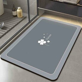 マット 浴室マット トイレマット 珪藻土マット 吸水速乾 滑り止め 洗える 40×60cm 50×80cm 60×90cm 80×120cm ブルーグレー スモークグレー シンプル うさぎ かわいい