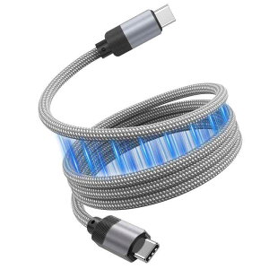 MagSync USB C �P�[�u�����C PD�}���[�d�^�C�vc �P�[�u�� USB-C �����R�l�N�^ �i�C�����҂� �������[ Phone15/Mac-Book Pro/Air/Pad/Sam-sung/Xperia Ga-laxy �Ή�
