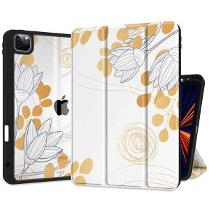 Barianda iPad Pro 11�C���`�ی�J�o�[M2 4/3/2��2022 2021 2020�����w�ʂ�TPU�h�U�t���[���J�o�[�t���A�y���z���_�[�t���g�уP�[�X+�����E�F�C�N�A�b�v/�X���[�v