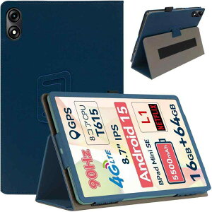 HEFENGKU �^�u���b�g�P�[�X 8.7�C���` For BNCF Bpad Mini SE/CHUWI AuPad Mini �P�[�X�J�o�[ ����PU ���U�[ �^�u���b�g�J�o�[ �S�ʕی�J�o�[ �p�x���� �����h�~ �y�ʔ��^ �ϏՌ� �C�菝�h�~ �y�ʔ��^