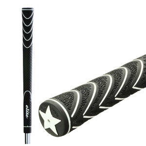 �G���[�g�O���b�v (elitegrips) �S���t�p�O���b�v �X�e�B���O���[�X���� (STINGRAY SLIM) �O���b�v�G���h��̌^ 360�V�[�����X �o�b�N���C���� �u���b�N �@10�{�Z�b�g