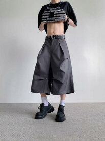 カーゴパンツ メンズ カジュアルパンツ ロングパンツ ワイドパンツ プリーツ パラシュートパンツ ワークパンツ ストリート ボトムス オールシーズン