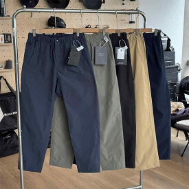 ロングパンツ メンズ レディース アウトドア 山系 ストレートパンツ 撥水 防風 耐摩耗性 格子柄 カジュアルパンツ オールシーズン