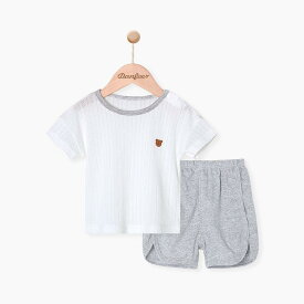 セットアップ ベビー 男の子 女の子 半袖 ショートパンツ 上下セット 赤ちゃん 薄手 モダール 部屋着 ルームウェア 夏