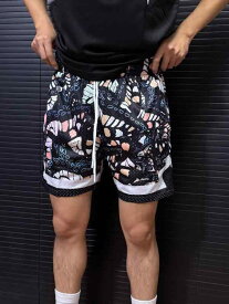ショートパンツ メンズ レディース バスケットボールパンツ スポーツウェア 二重メッシュ生地 プリント 運動用 フィットネス トレーニング用 通気性 速乾性 軽量 伸縮性 ゆったり 普段使い オールシーズン