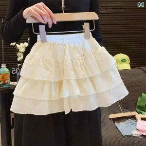 ���̎q �t�� �X�J�[�g �q�� ���� �� 100% ���g �X�J�[�g ���킢�� ���[�X �t�� �Â� �X�^�C�� ���F ���F �y�� �ʋC�� �ǂ� 3-8�� �Ή� 90-140cm �T�C�Y �I�� ��