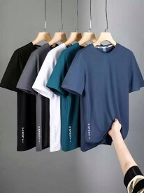 Tシャツ メンズ 半袖 接触冷感 メッシュ スポーツウェア トレーニング ランニング バスケットボールウェア 薄手 通気性 吸汗 速乾 涼しい 無地 カジュアル 普段着 運動用 春夏