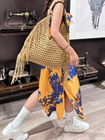 バッグ レディース カジュアル ショルダーバッグ かご トート 透かし編み 綿 ハンドメイド 大容量 ビーチ用 通勤 普段使い 軽量 おしゃれ