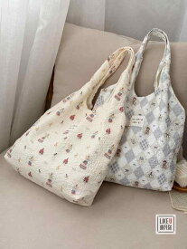 レディースバッグ カバン ワンショルダー 2way 肩掛け ミニバッグ 軽い プリーツ 花柄 ウサギ クマ 総柄 カジュアル デート 通学 旅行 春 夏 ベージュ アイボリー ブルー かわいい オシャレ