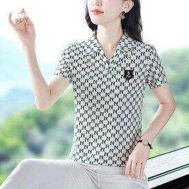 Tシャツ レディース Vネック 半袖 トップス カットソー ゆるめ 薄手 ゆったり 体型カバー 大人可愛い カジュアル
