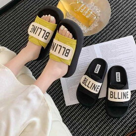 サンダル スリッパ レディース 厚底 面ファスナー 歩きやすい 痛くない 履きやすい カジュアル 軽量 高見え 美脚 海 ビーチ プール 普段使い お出かけ 旅行 黒 黄 スライドサンダル つっかけ ぺたんこ 夏