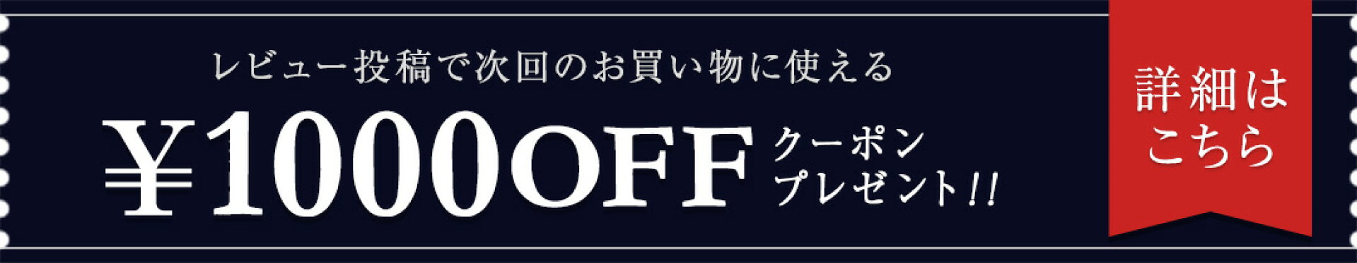 1,000円OFFクーポンプレゼント！