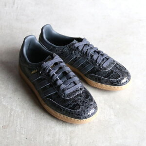 アディダスオリジナルス スニーカー adidas originals サンバ SAMBA OG スネークスキン グレー 2025秋冬新作