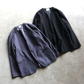 CHARGER ジャケット チャージャー オリジナル ノーカラー ジャケット No Color Jacket ブラック/グレー Black/Gray 2色展開 2024秋冬新作