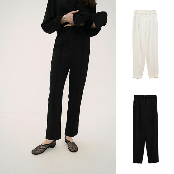 パンツ いきれ CLANE FRINGE LINE TAPERED PANTS レディース