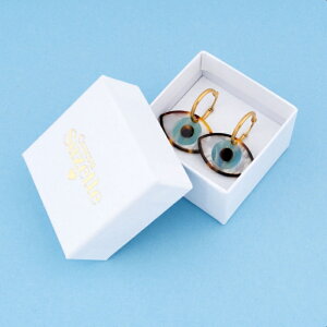 yʔ 3,980~ȏ zNNV[bg Ki sAX fB[X 2 p  ڋ I tX Coucou Suzette u[ AC CO Blue Eyes Earrings u[ Blue