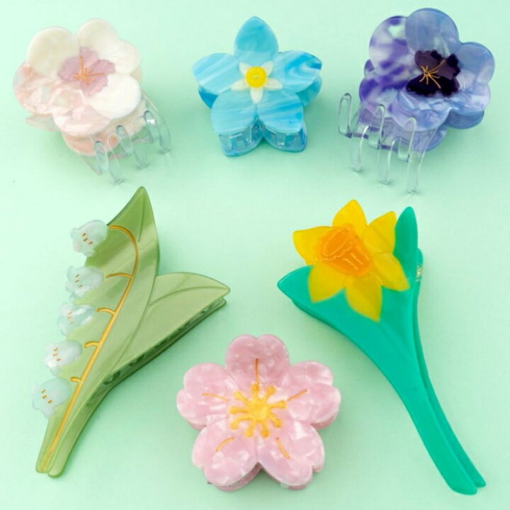楽天市場】ククシュゼット 正規商品 ヘア アクセ クリップ かわいい 花 