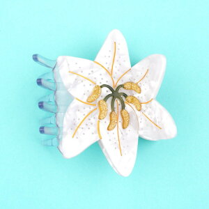 yʔ 3,980~ȏ zNNV[bg Ki wA ANZ Nbv 킢  tX Mtg Coucou Suzette E  wAN[ Lilium Hair Claw zCg White