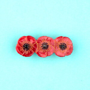 y̓ʉi ʔ 3,980~ȏ zNNV[bg Ki wA ANZ s 킢  tX Mtg LbY Coucou Suzette |s[ wANbv Poppy Hair Clip bh Red