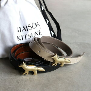 ���]���L�c�l �x���g MAISON KITSUNE �v���t�@�C�� �t�H�b�N�X ���o�[�V�u�� �x���g ��p�|�[�`�t�� PROFILE FOX RIVERSIBLE BELT �u���b�N/�g�[�v 2026�t�ĐV��