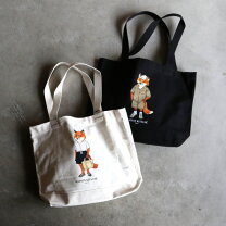 楽天市場】maison kitsune tote bag tricolor foxの通販