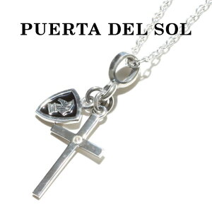 PUERTA DEL SOL �v�G���^�f���\�� Cross×Knight Necklace �N���X �i�C�g �l�b�N���X SILVER EPOXY DIAMONDO �V���o�[ �G�|�L�V �_�C�������h