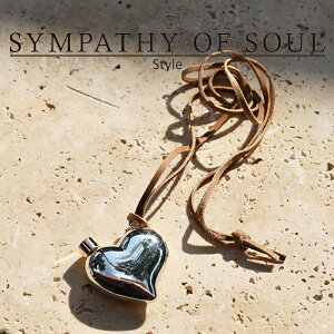 �V���p�V�[�I�u�\�E�� �X�^�C�� ���f�B�[�X SYMPATHY OF SOUL Style �n�[�g�{�g���l�b�N���X �V���o�[ �u���X Heart Bottle Necklace SILVER BRASS �y���K���i �����ʔ́z