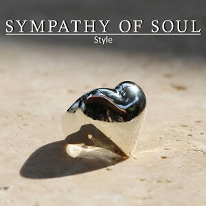 �V���p�V�[�I�u�\�E�� �X�^�C�� ���f�B�[�X SYMPATHY OF SOUL Style �r�b�O�n�[�g�����O �V���o�[ Big Heart Ring SILVER �y���K���i �����ʔ́z
