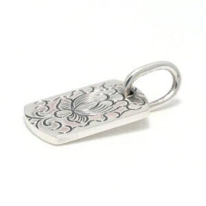 X[}_bN y_g Suman Dhakhwa Vo[ [^X J[BO hbO^O Silver Lotus Carved Dog Tag Vo[ Silver