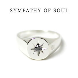 シンパシーオブソウル ,Sympathy of Soul,Oval Signature Ring Silver w/Ash Diamond オーバルシグネチャーリング　 取扱い 通販 【正規商品 公式通販】