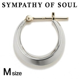 シンパシーオブソウル ピアス シルバー ムーン フープ メンズ レディース ユニセックス ブランド 月 男女兼用 SYMPATHY OF SOUL Moon Hoop Pierce Silver 【E2301S】Mサイズ【正規商品 公式通販】