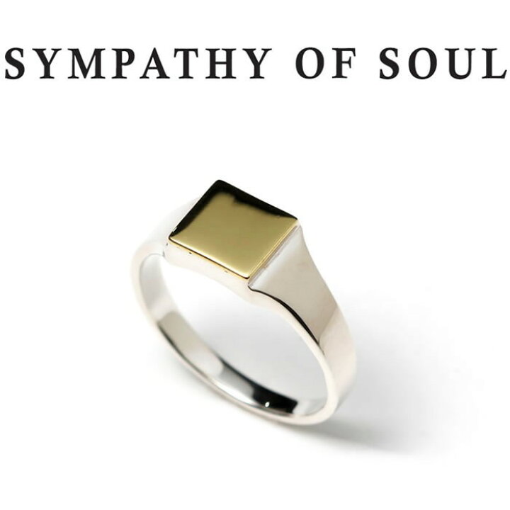 楽天市場】SYMPATHY OF SOUL シンパシーオブソウル Signet Ring Square 