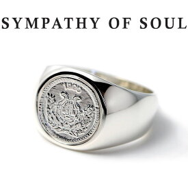 シンパシーオブソウル リング シルバー 硬貨 コイン クラシック 指輪 SYMPATHY OF SOUL Classic Coin Ring Good Luck Silver 男女兼用【正規商品 公式通販】