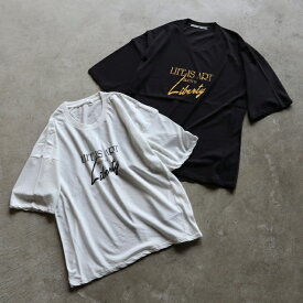 ティッカ レディース トップス TICCA LIFE IS ART プリント 半袖 Tシャツ LIFE IS ART S/S Tee ホワイト/チャコールグレー 2色展開 2026春夏新作