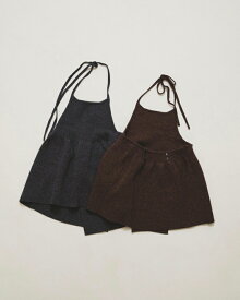 【先行予約】 TODAYFUL 正規商品 トップス キャミソール トゥデイフル ホルターネック ペプラム ニット Halterneck Peplum Knit インディゴ/チョコ Indigo/Choco 2色展開 正規取り扱い店 2026秋冬新作予約