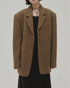 �y��s�\��z TODAYFUL ���K���i �W���P�b�g �g�D�f�C�t�� �E�[��100% �`�F�b�N �W���P�b�g Wool100% Check Jacket �L������ Camel ���K��舵���X 2026�H�~�V��