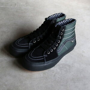 VANS Xj[J[ @Y nCJbg SAebNX XP[gnC AEghA SK8-HI GORE-TEX Outdoor Black/Green 2025H~V