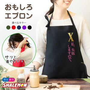 エプロン ( 私、失敗しますので 選べるカラー ) 実用的 キッチン 雑貨 母 母親 父 父親 男女兼用 レディース メンズ プレゼント ギフト おもしろ しゃれもん 母の日