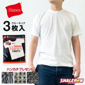 Hanes ヘインズ HANES 赤ラベル 3P tシャツ 送料無料 ( インナー Tシャツ 3枚セット 半袖 クルーネック ) ( 限定ハンドタオル付 ) 国内正規販売店 メンズ 定番 赤パック RED PACK ギフト 快適 綿 100％ アンダーウェア 下着 肌着 白無地 USAブランド (品番 HM2135G )