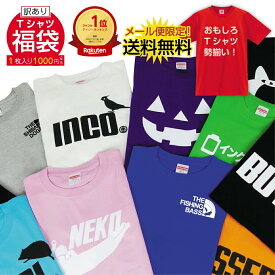 福袋 初売り 訳あり おもしろ ( Tシャツ )( サイズを 選べる 福袋 ) 送料無料 1000円ポッキリ 2025 春夏 雑貨 プチギフト Tシャツ ガチャ お試し メンズ レディース 男女兼用 彼氏 旦那 父 母 子供 アウトレット しゃれもん トップス 数量限定 大特価 在庫処分 激安 SALE